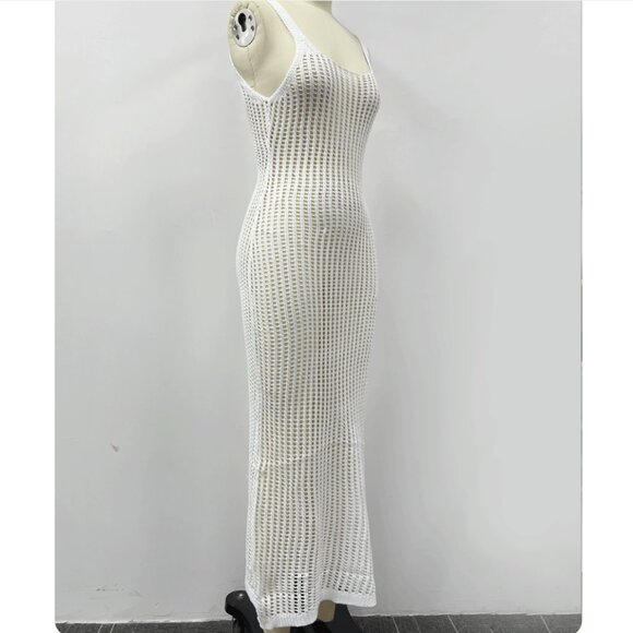 boho Chic Tropical Floral Beach Dress Sexy Backless Summer Maxi - Picture 3 of 3